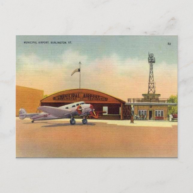 Alte Postkarte - Burlington, Vermont (Vorderseite)