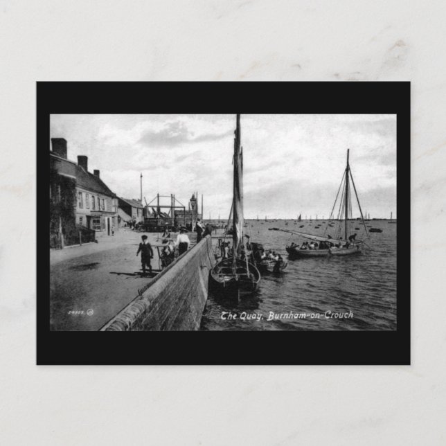 Alte Postkarte, Burnham-on-Crouch, Essex Postkarte (Vorderseite)