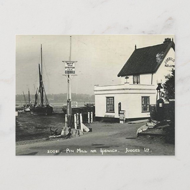 Alte Postkarte - Button Mill, Ipswich, Suffolk (Vorderseite)