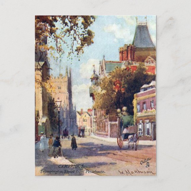 Alte Postkarte - Cambridge (Vorderseite)