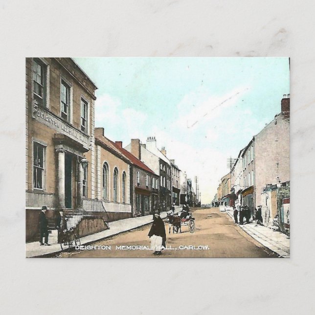 Alte Postkarte - Carlow, Irland (Vorderseite)