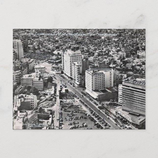 Alte Postkarte - Casablanca, Marokko (Vorderseite)