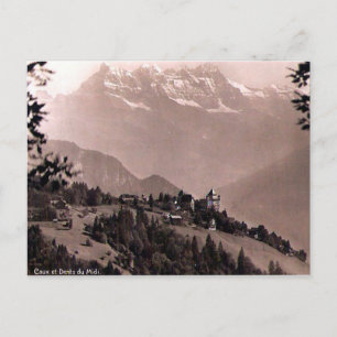 Alte Postkarte - Caux, Waadt, Schweiz