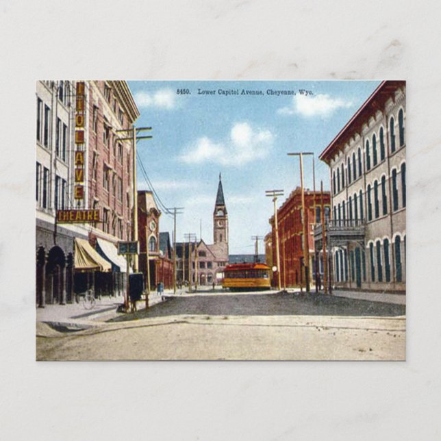 Alte Postkarte - Cheyenne, Wyoming (Vorderseite)