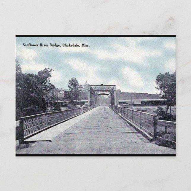 Alte Postkarte - Clarksdale, Mississippi (Vorderseite)