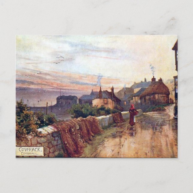 Alte Postkarte - Coverack, Cornwall (Vorderseite)