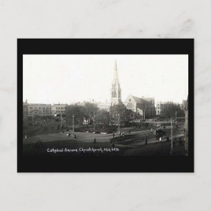 Alte Postkarte - Domplatz, Christchurch. NEU
