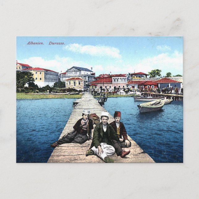 Alte Postkarte - Durazzo/Durres, Albanien (Vorderseite)
