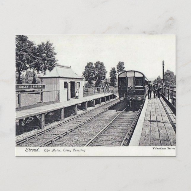 Alte Postkarte - Ebley Crossing, Stroud, Glos (Vorderseite)
