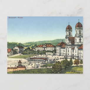 Alte Postkarte - Einsiedeln, Schwyz, Schweiz