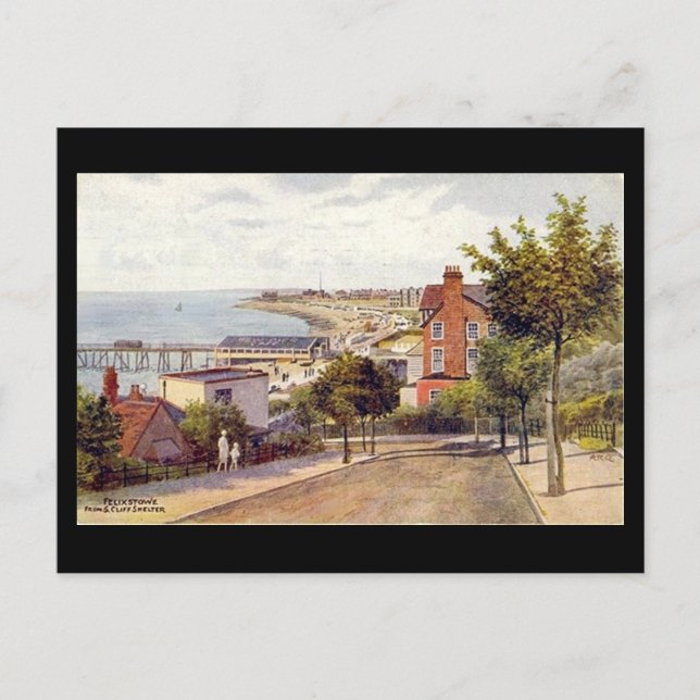 Alte Postkarte - Felixstowe, Suffolk (Vorderseite)