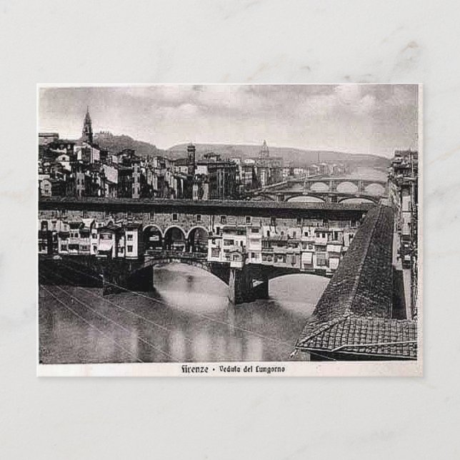 Alte Postkarte - Florenz (Firenze), Italien (Vorderseite)