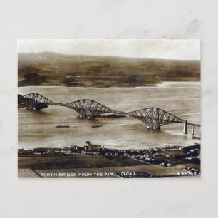 Alte Postkarte - Forth Eisenbahnbrücke