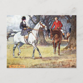 Alte Postkarte - Foxenjagd