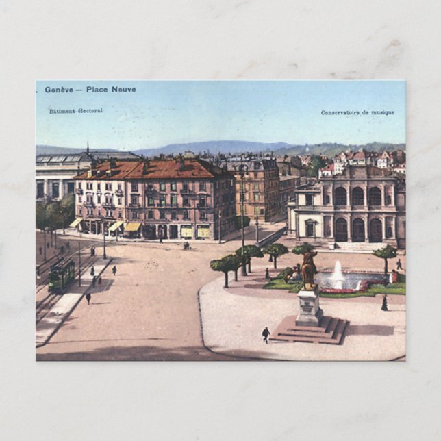 Alte Postkarte - Genève, Suisse (Vorderseite)