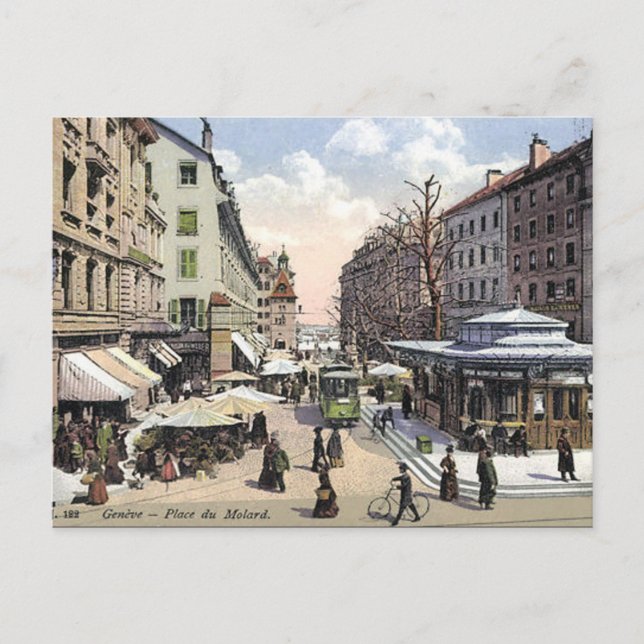 Alte Postkarte - Genf, Schweiz (Vorderseite)