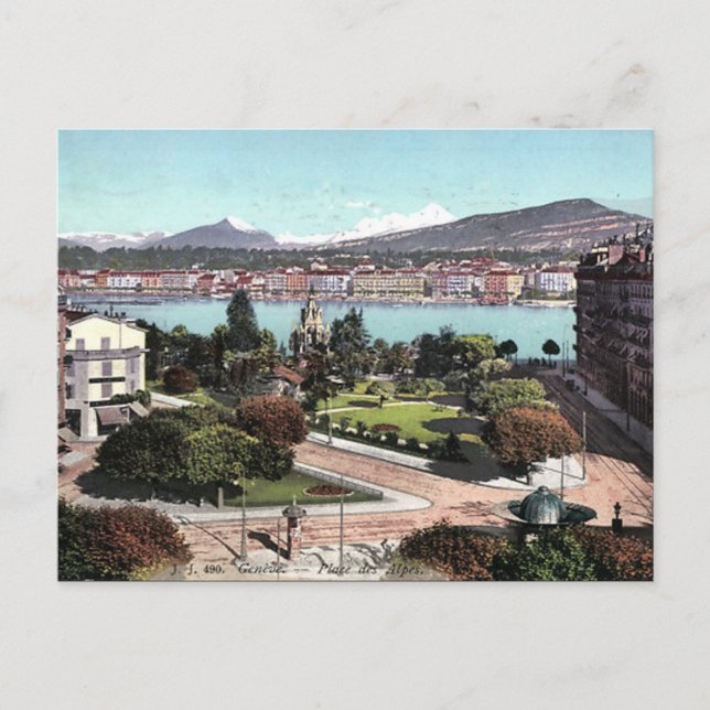 Alte Postkarte - Genf, Schweiz (Vorderseite)