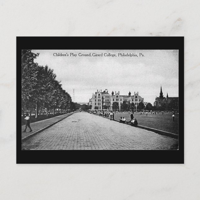 Alte Postkarte - Girard-Uni, Philadelphia PA (Vorderseite)