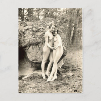 Alte Postkarte, Girl Friends Postkarte