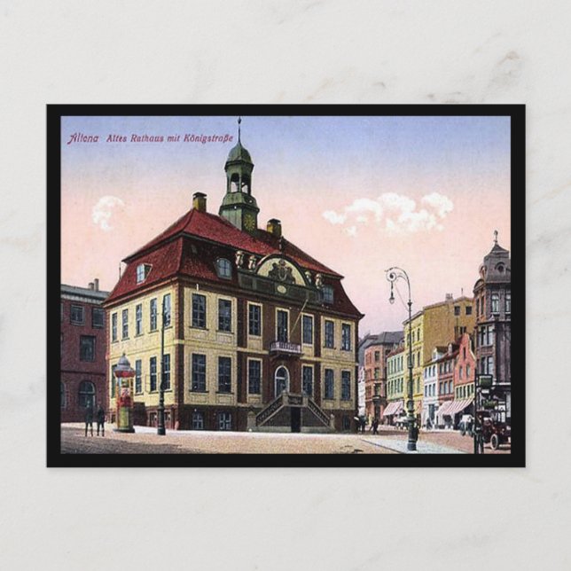 Alte Postkarte - Hamburg Altona, Deutschland (Vorderseite)