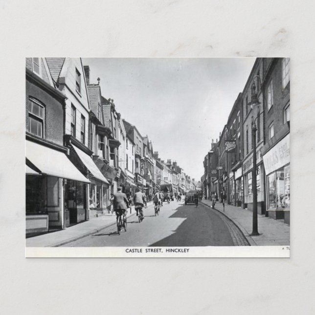 Alte Postkarte - HInckley, Leicestershire (Vorderseite)