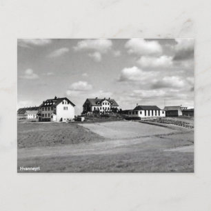 Alte Postkarte - Hvanneyri, Island