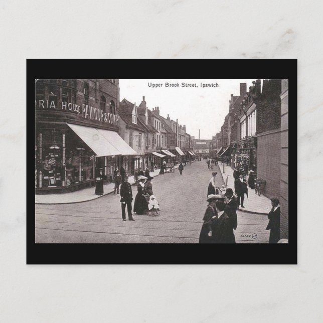 Alte Postkarte - Ipswich, Suffolk (Vorderseite)