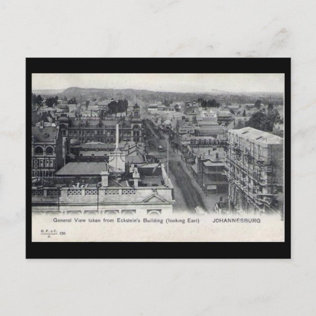 Alte Postkarte - Johannesburg, Südafrika (Vorderseite)