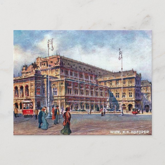 Alte Postkarte - K Hofoper, Wien (Vorderseite)