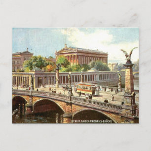 Alte Postkarte - Kaiser-Friedrich-Brucke, Berlin