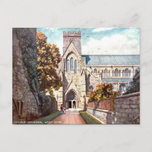 Alte Postkarte - Kathedrale Carlisle