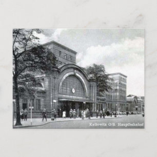 Alte Postkarte - Katowice, Polen