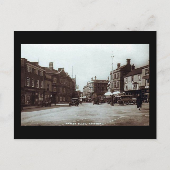 Alte Postkarte, Kettering, Northampton Postkarte (Vorderseite)