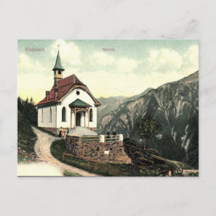Alte Postkarte - Kirchlein, Braunwald, Schweiz