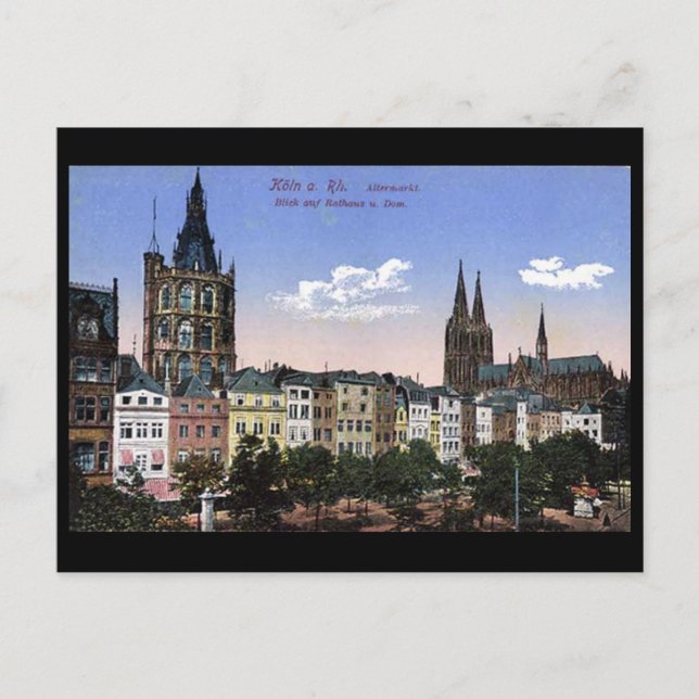 Alte Postkarte - Koln/Köln - Altermarkt (Vorderseite)