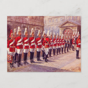 Alte Postkarte - London, Pferdewächter