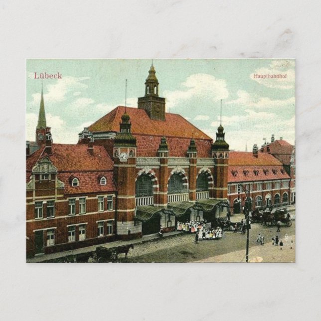 Alte Postkarte - Lübeck, Deutschland (Vorderseite)