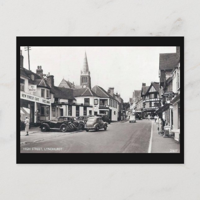 Alte Postkarte - Lyndhurst, Hampshire (Vorderseite)