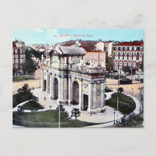 Alte Postkarte - Madrid, Spanien