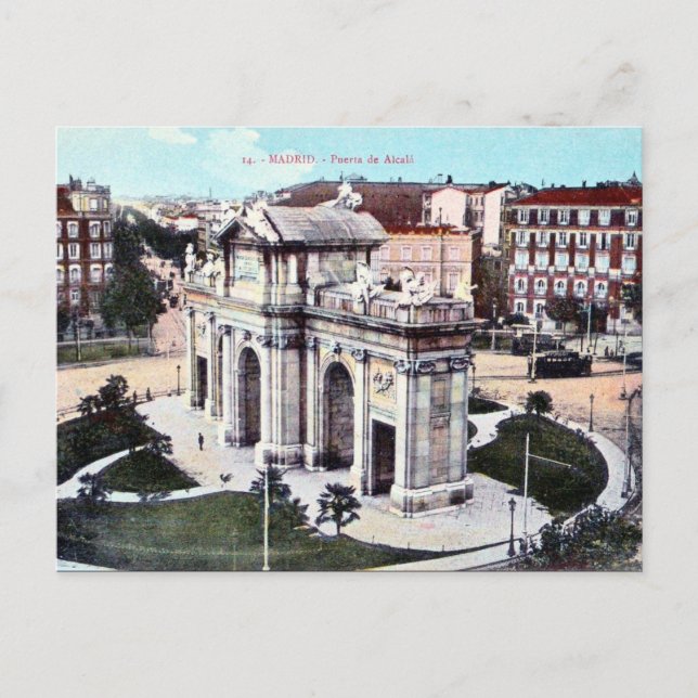 Alte Postkarte - Madrid, Spanien (Vorderseite)