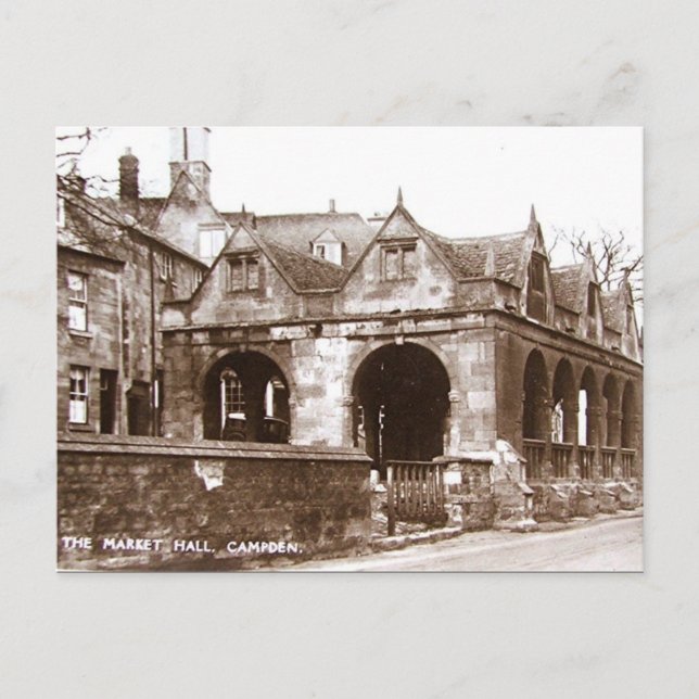 Alte Postkarte - Markthalle, Chipping Campo (Vorderseite)