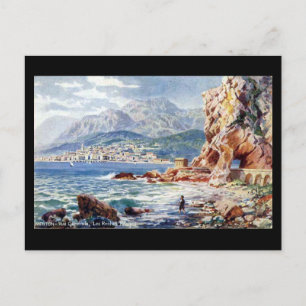 Alte Postkarte - Menton, Frankreich