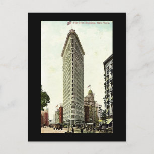 Alte Postkarte, New York City, Flacheisen-Gebäude Postkarte
