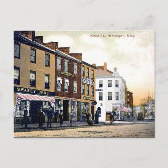 Alte Postkarte - Newburyport, Massachusetts (Vorderseite)