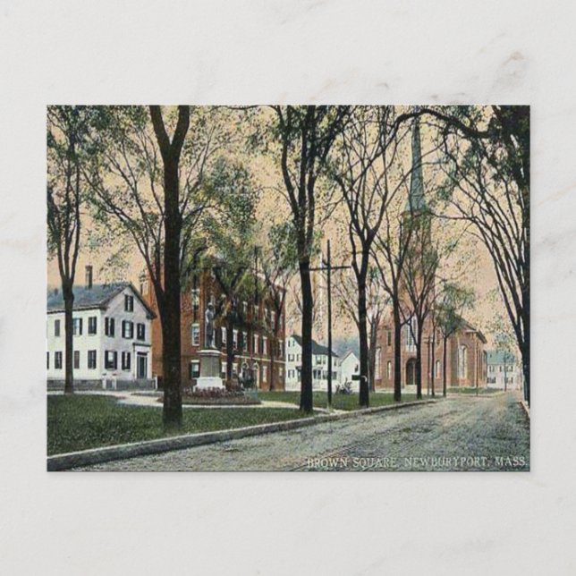 Alte Postkarte - Newburyport, Massachusetts (Vorderseite)