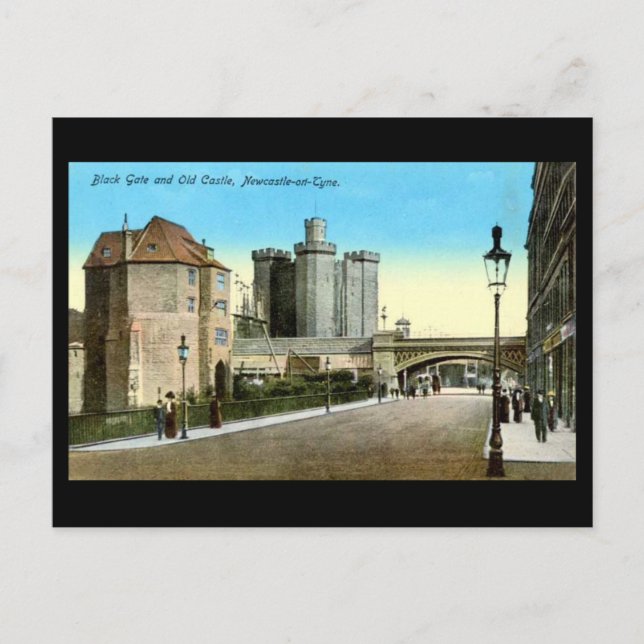 Alte Postkarte - Newcastle-upon-Tyne (Vorderseite)