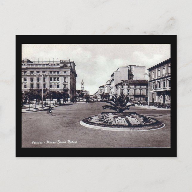 Alte Postkarte - Pescara, Piazza Bruno Buozzi (Vorderseite)