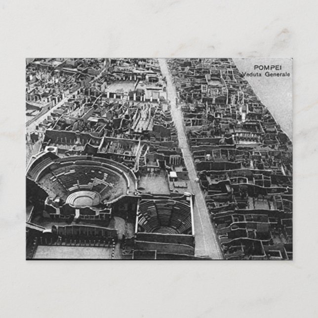 Alte Postkarte - Pompei (Vorderseite)