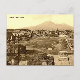 Alte Postkarte - Pompei, das Forum