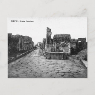 Alte Postkarte - Pompei, Strada Consolare